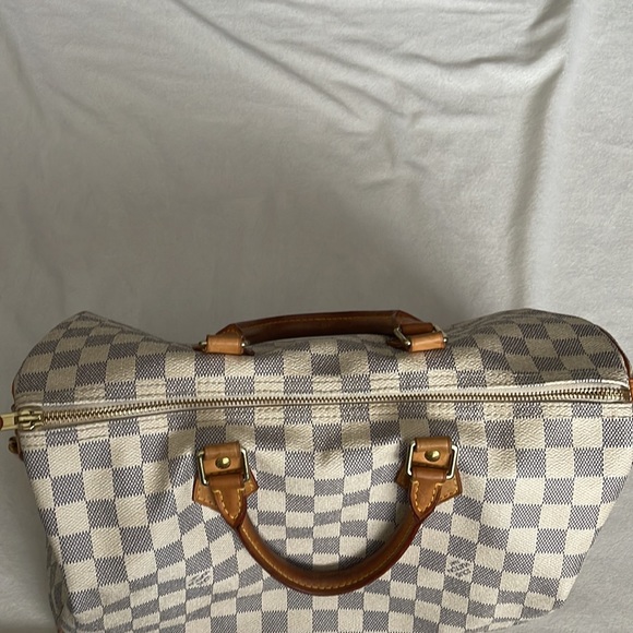 LOUIS VUITTON DAMIER AZUR CANVAS SPEEDY 35 - Picture 5 of 7